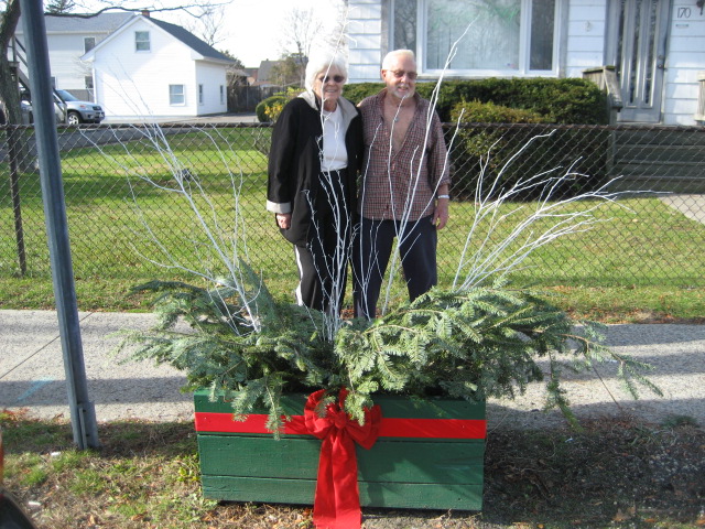 Planter during the holidays
